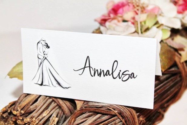 Hajtogatott ültetőkártya