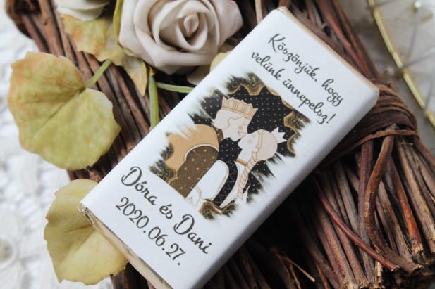 Köszönetajándék csokoládé