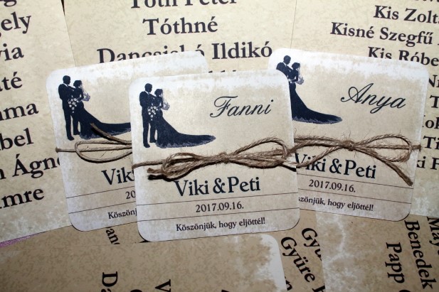 Köszönetajándék söralátét.